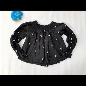 ZARA embroidered Top blouse, like NEW